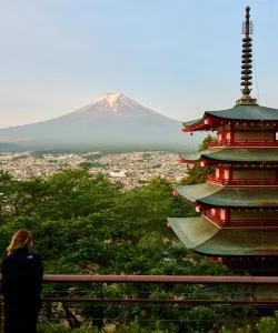 山梨县的美景