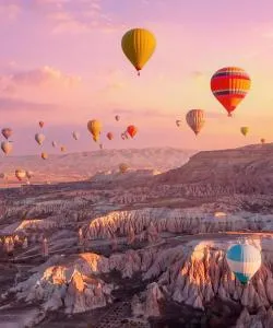 A beautiful view of Cappadocia