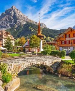 A beautiful view of Swiss Alps