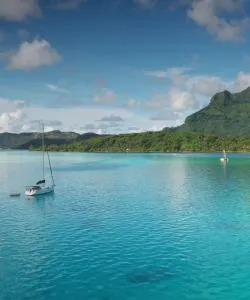 A beautiful view of Tahiti