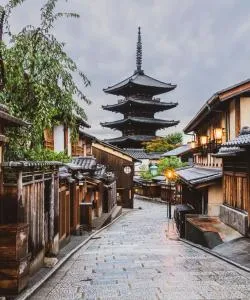 A beautiful view of Kyoto