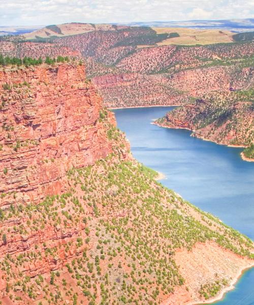 A beautiful view of Flaming Gorge