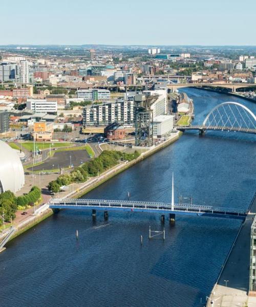 Una panoràmica bonica de Glasgow i la vall de Clyde