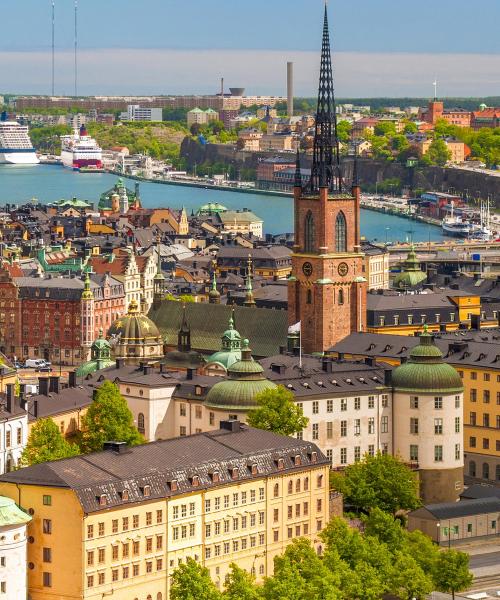 Regiooni Stockholmi lään kaunis vaade