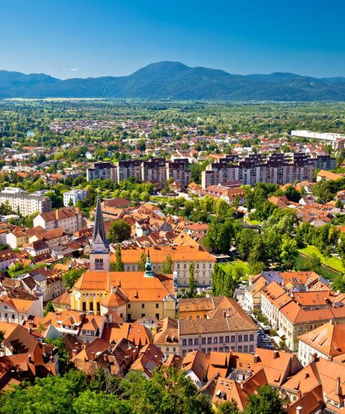 A beautiful view of Greater Ljubljana.