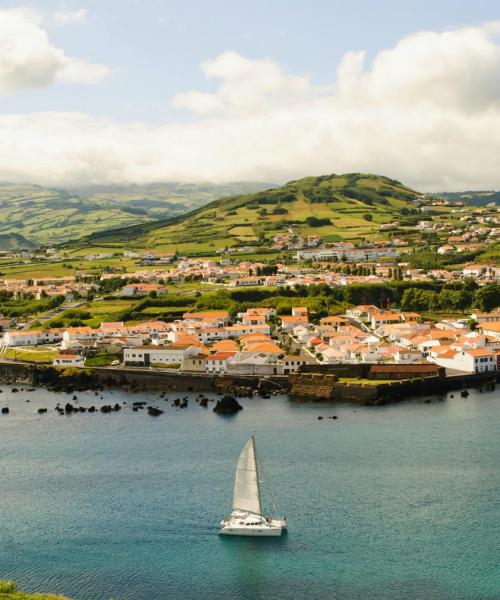 Uma bela vista de Ilha do Faial