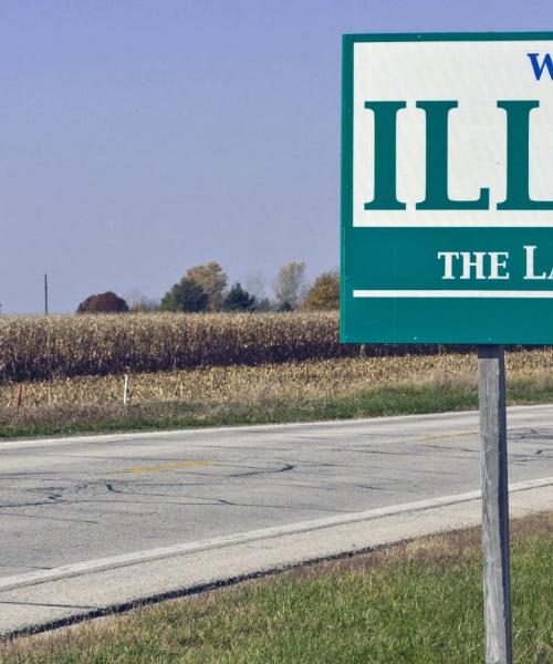 Krásný pohled na region Illinois