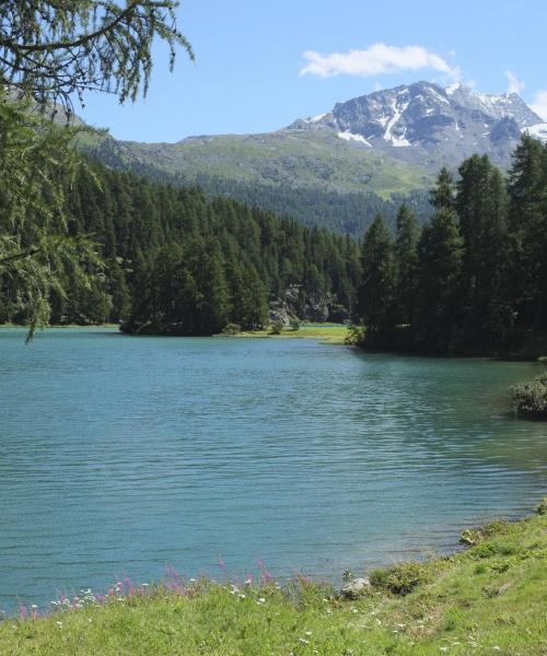 A beautiful view of Engadin St. Moritz