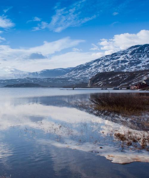 Krásný pohled na region Riksgränsen