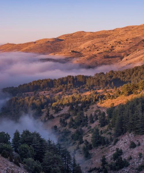 Čudovit pogled na regijo Mount Lebanon