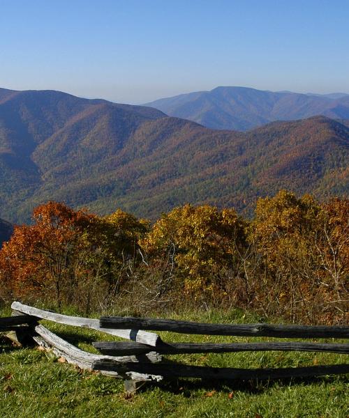 A beautiful view of Appalachian Mountains.