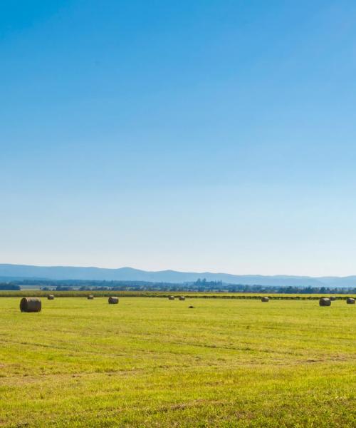 Piękny widok na region Continental Croatia