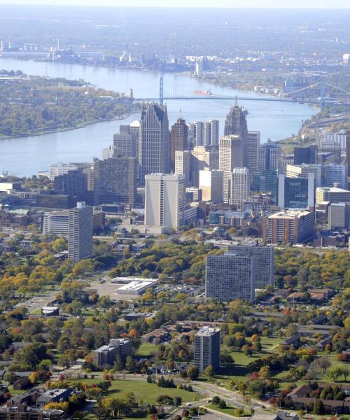 A beautiful view of Detroit Metropolitan Area.