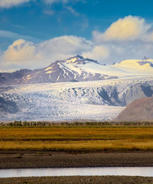 A beautiful view of Vatnajokull Glacier