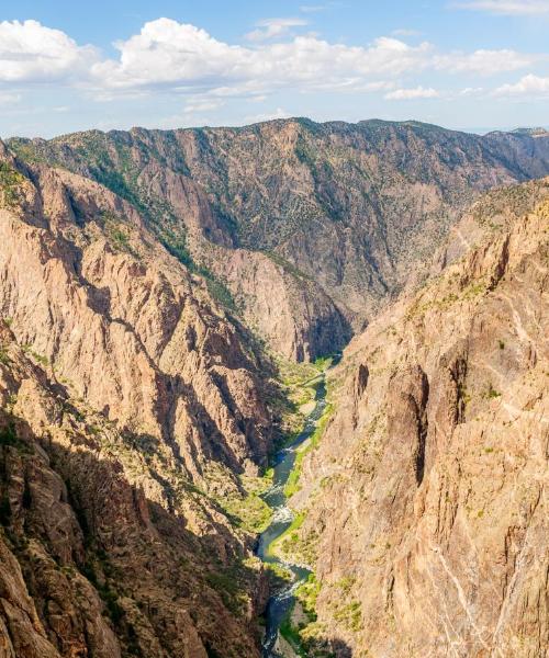 A beautiful view of Black Canyon of the Gunnison National Park.