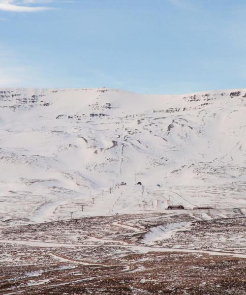 Krásný pohled na region Hlidarfjall