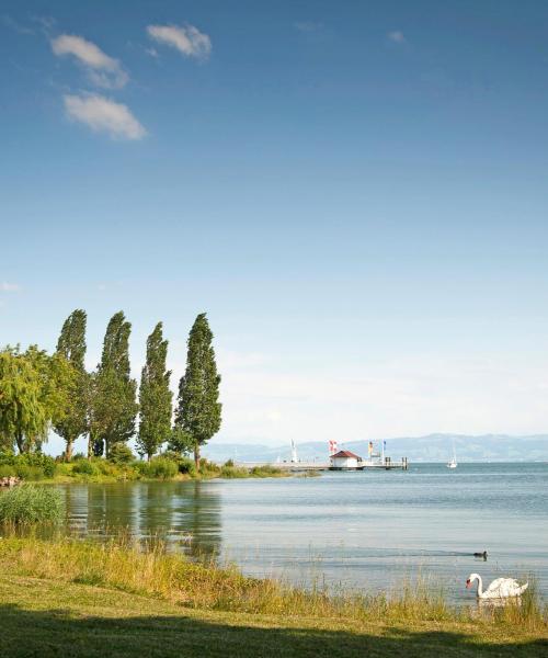 A beautiful view of Lake Constance Cycle Path.