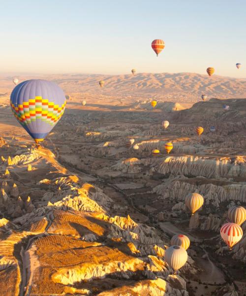 A beautiful view of Cappadocia.