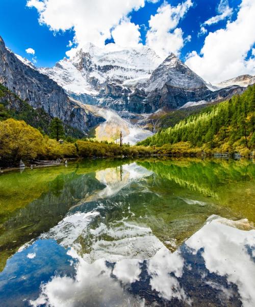 Ein schöner Blick auf die Region Sichuan