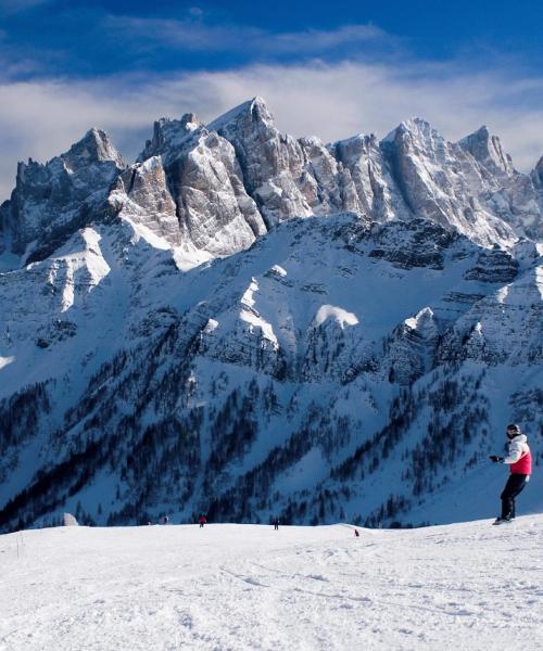 A beautiful view of Dolomiti Ski.