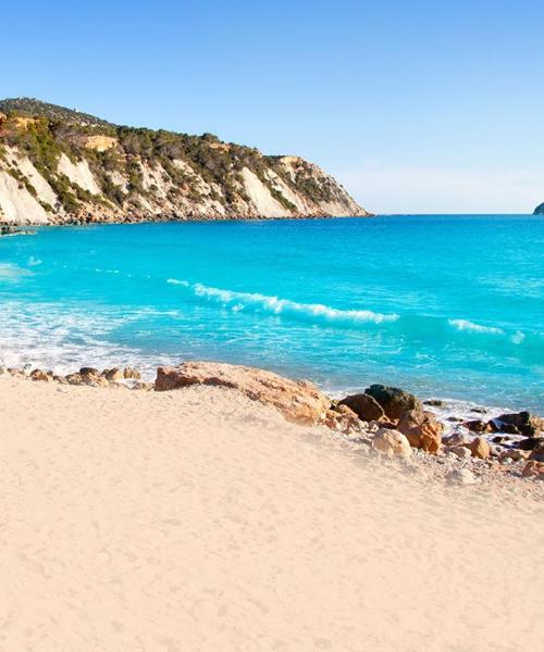 A beautiful view of Ibiza