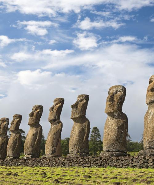 A beautiful view of Easter Island.