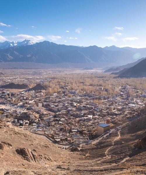 A beautiful view of Leh Ladakh.