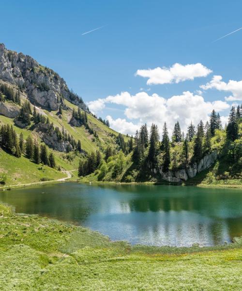 A beautiful view of French Alps.