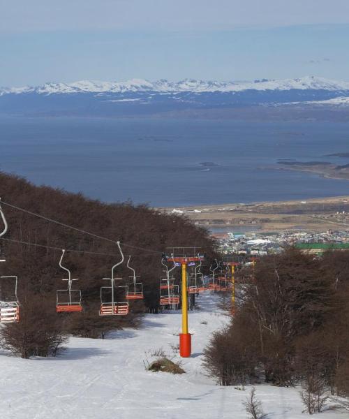 Uma bela vista de Ushuaia Ski