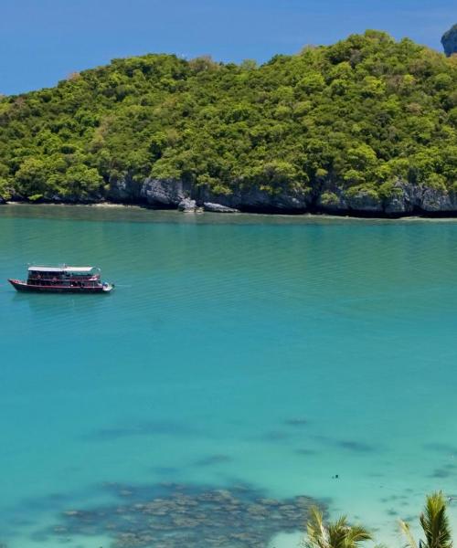 Uma bela vista de Koh Samui