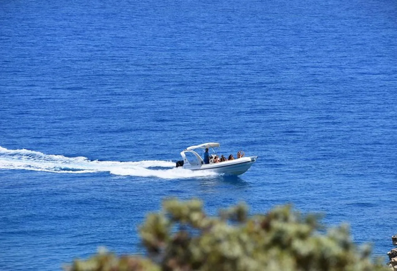 Private boat used on a Gavdos island tour