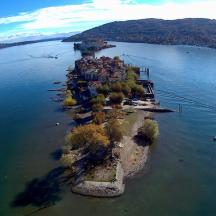 an island in the middle of a large body of water