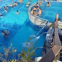 yüzme havuzunda yüzen bir grup insan