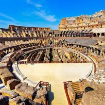 an empty amphitheatre in the coliseum