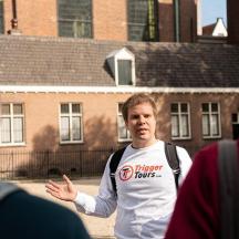 a man standing in front of a group of people