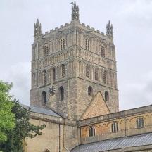 a large building with a tower on top of it