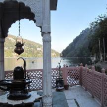 a view of a river from a balcony with a view