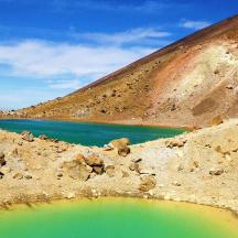 a lake in the middle of a mountain