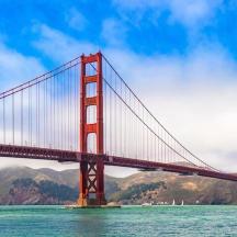 a view of the golden gate bridge in san francisco