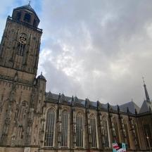 a large building with a clock tower on it