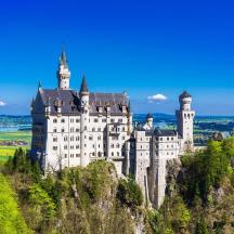 a castle sitting on top of a mountain