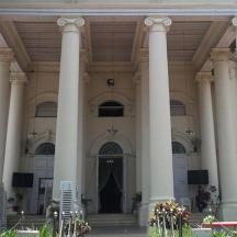 a large white building with columns