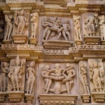 a building with carvings on the side of it