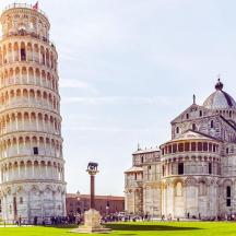 gambar menara pisa yang miring