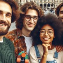 a group of people posing for a picture