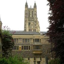 a large building with a clock tower on top of it