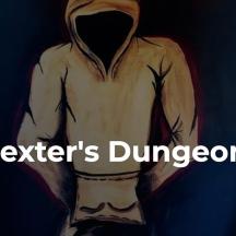 a drawing of a hoodie with the words dexters dungeon