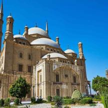 a large building with domes on top of it