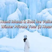 a person standing in front of an ice wall