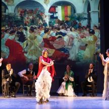 a group of people on a stage in a performance